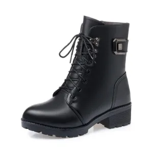 Women Genuine Leather Ankle Boots