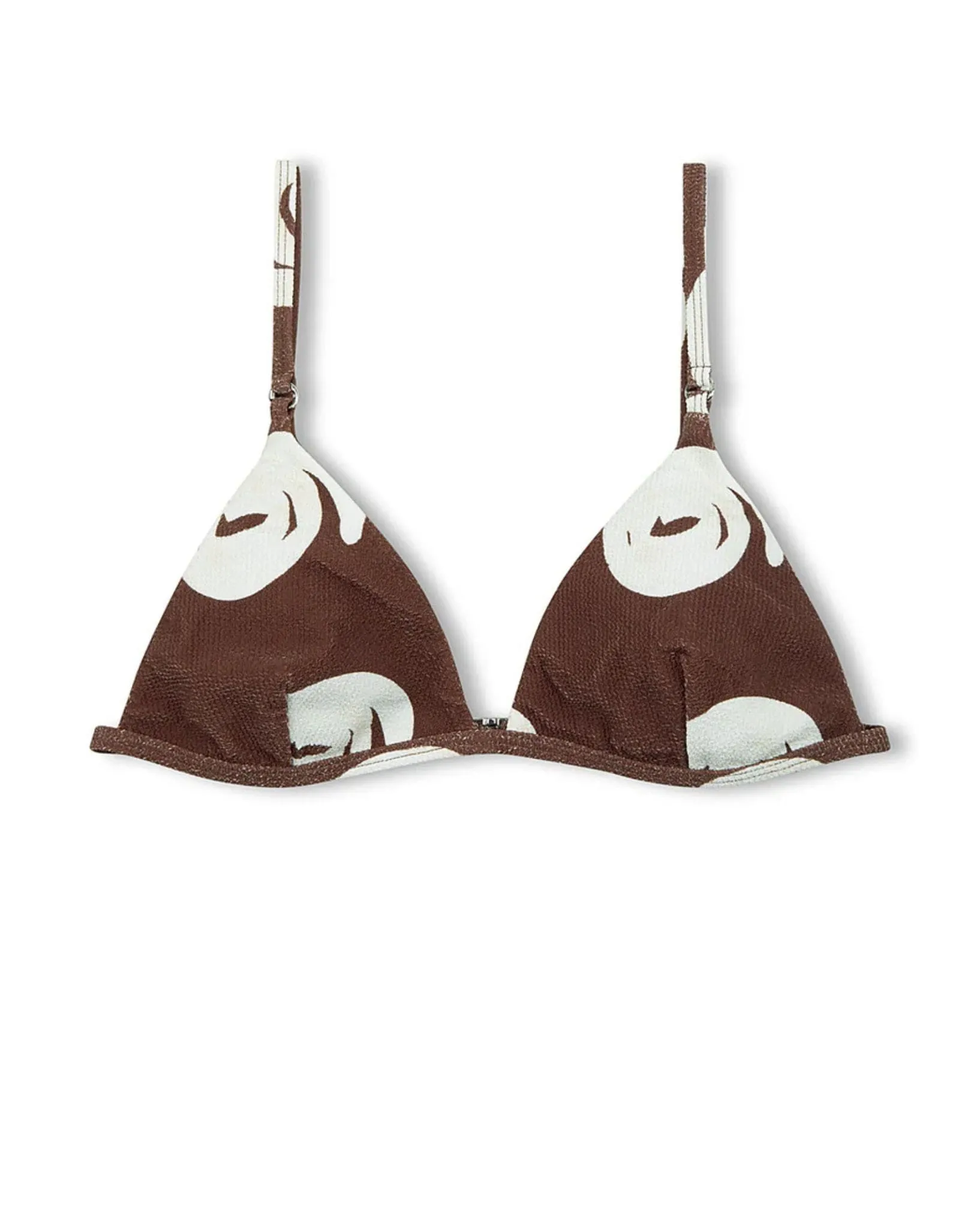 Womens Cocoa Swirl Textured Triangle
